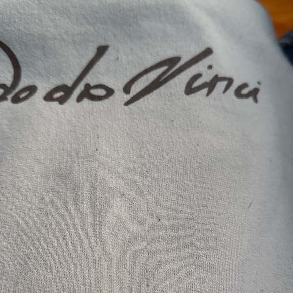 Leonardo Da Vinci Cream Hoodie XL sweatshirt - Picture 6 of 6